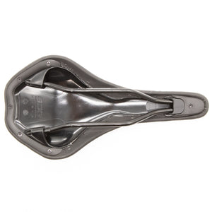 New SDG Duster Black Silver MTB Saddle Steel Rails