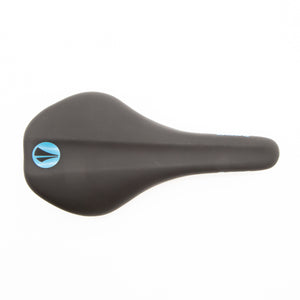 New SDG Duster Black Blue MTB Saddle Steel Rails