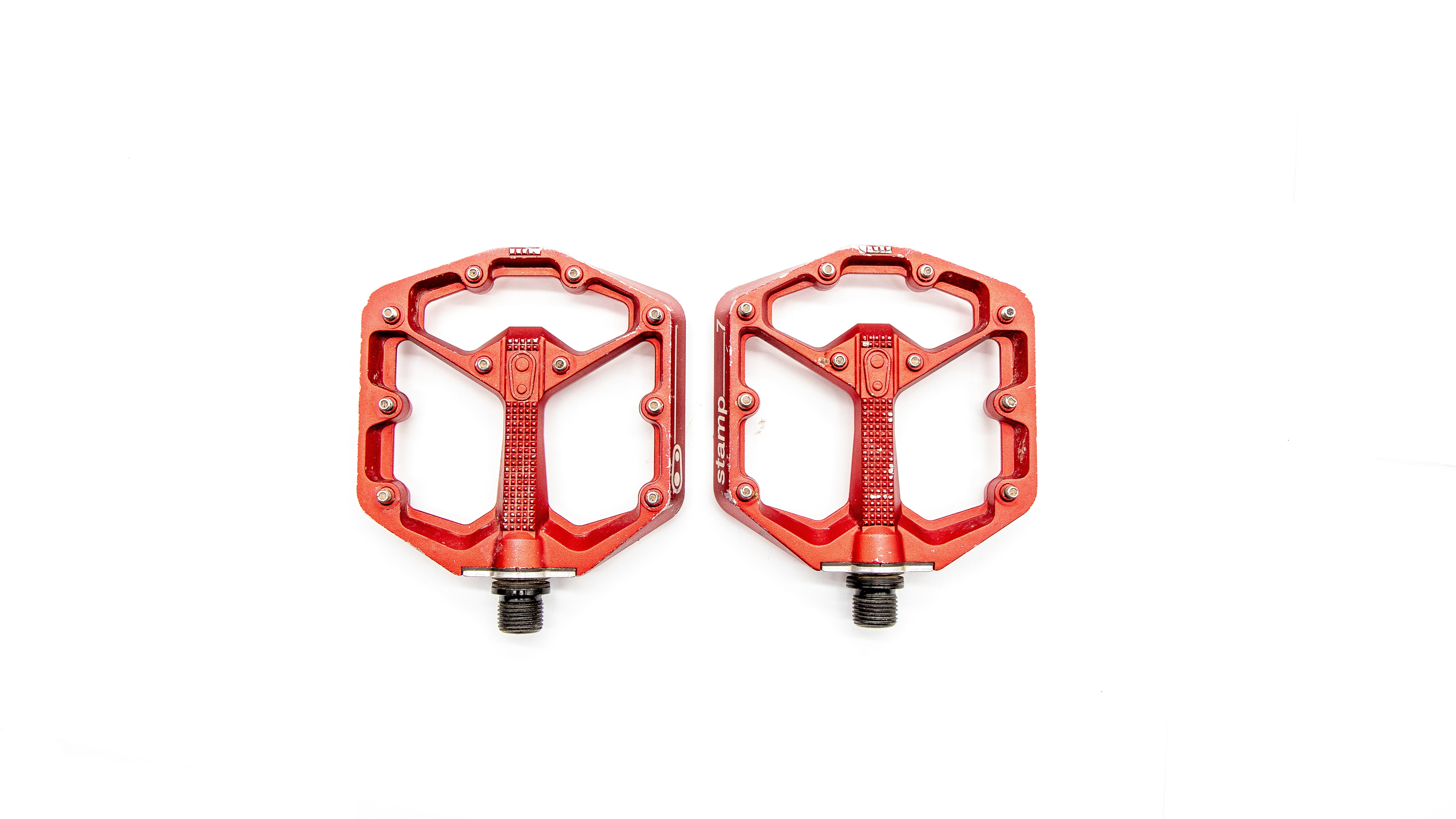 Crank Brothers Stamp 7 Small Red MTB Pedals 348g – Cycle Limited