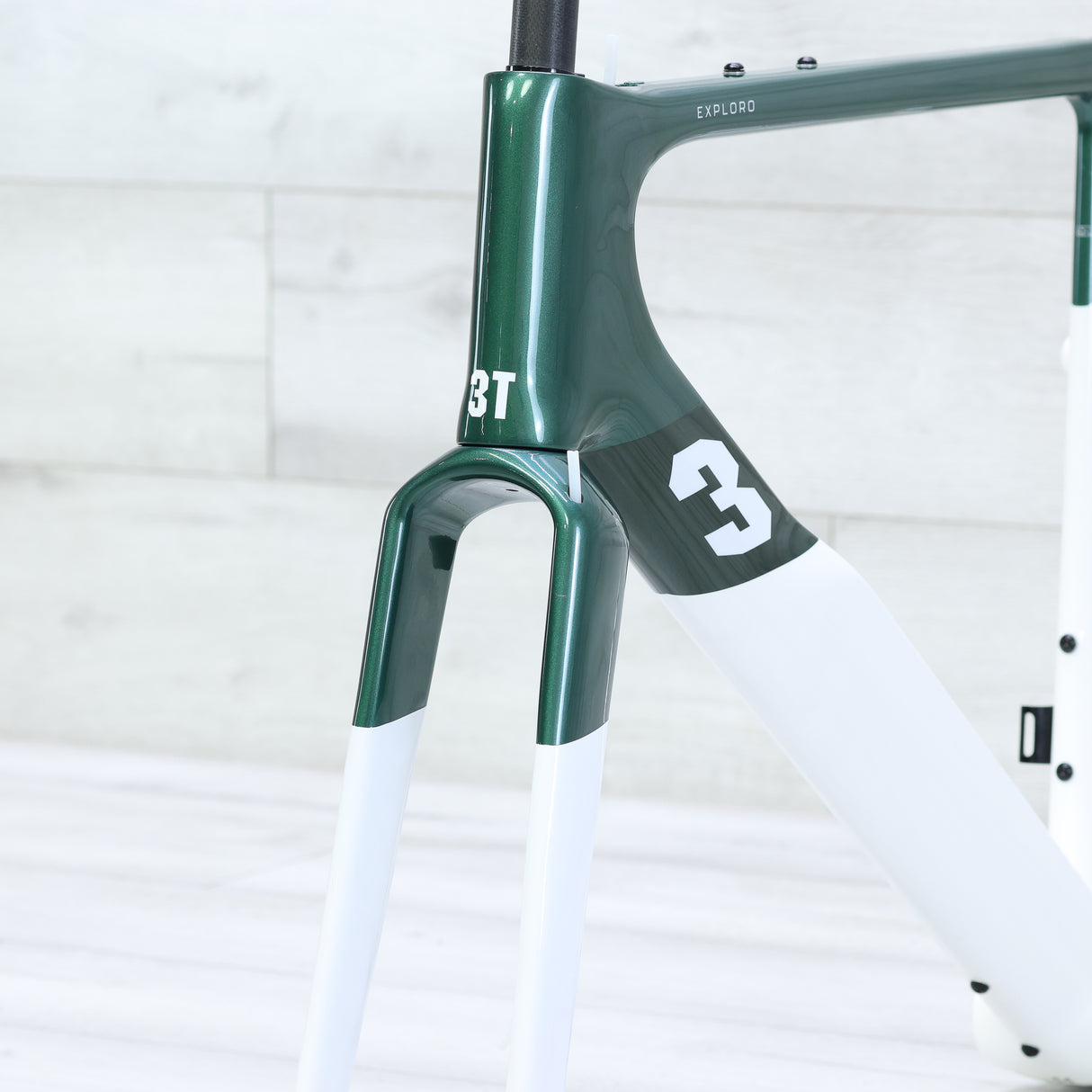 3T Exploro Racemax Gravel Bike Frameset 700c Emerald/White - 54cm