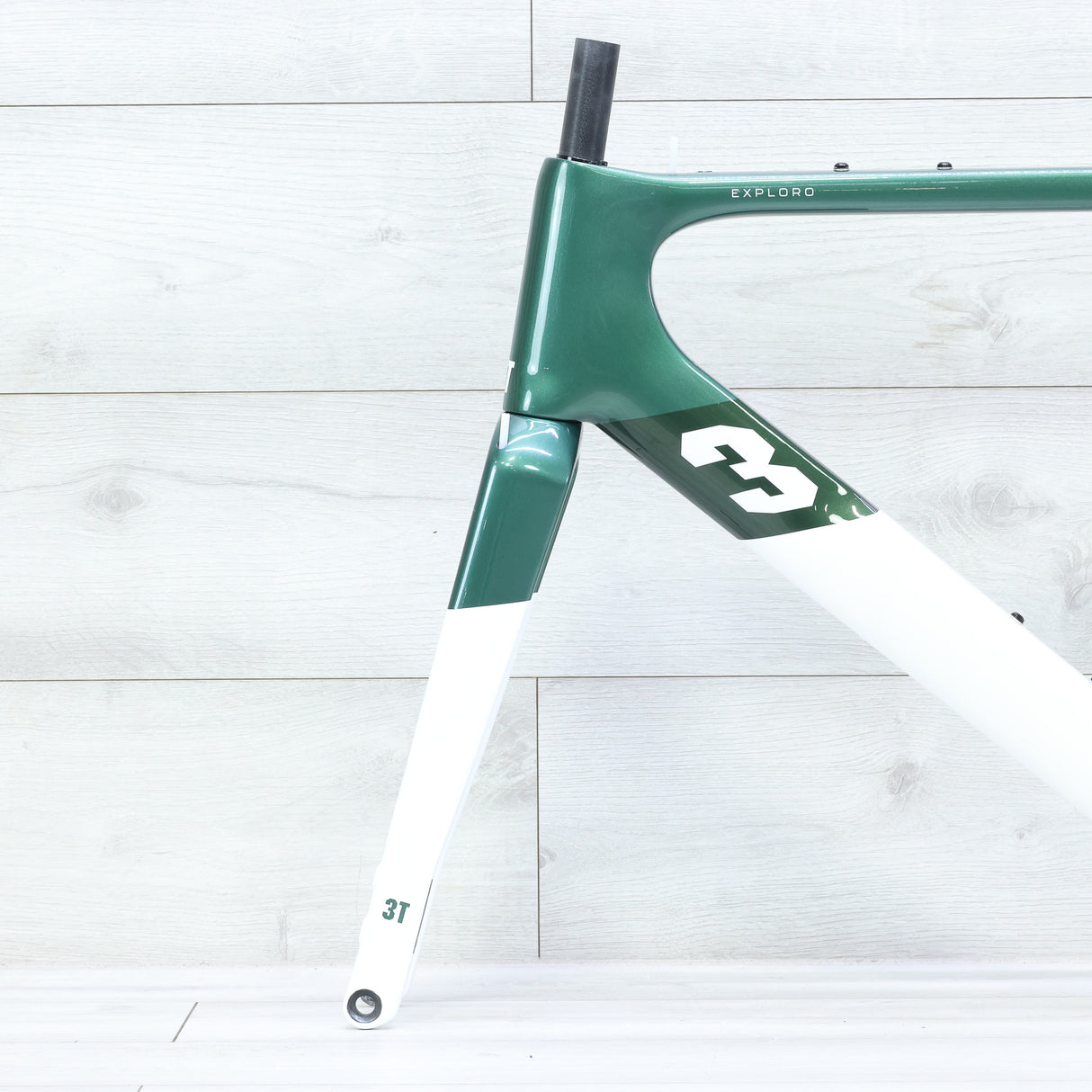 3T Exploro Racemax Gravel Bike Frameset 700c Emerald/White - 54cm