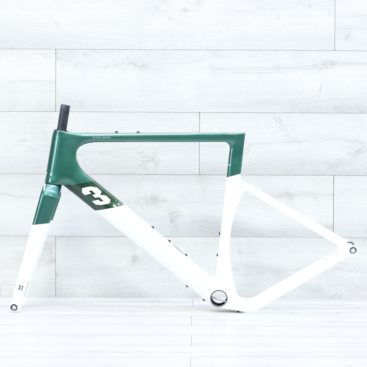 3T Exploro Racemax Gravel Bike Frameset 700c Emerald/White - 54cm