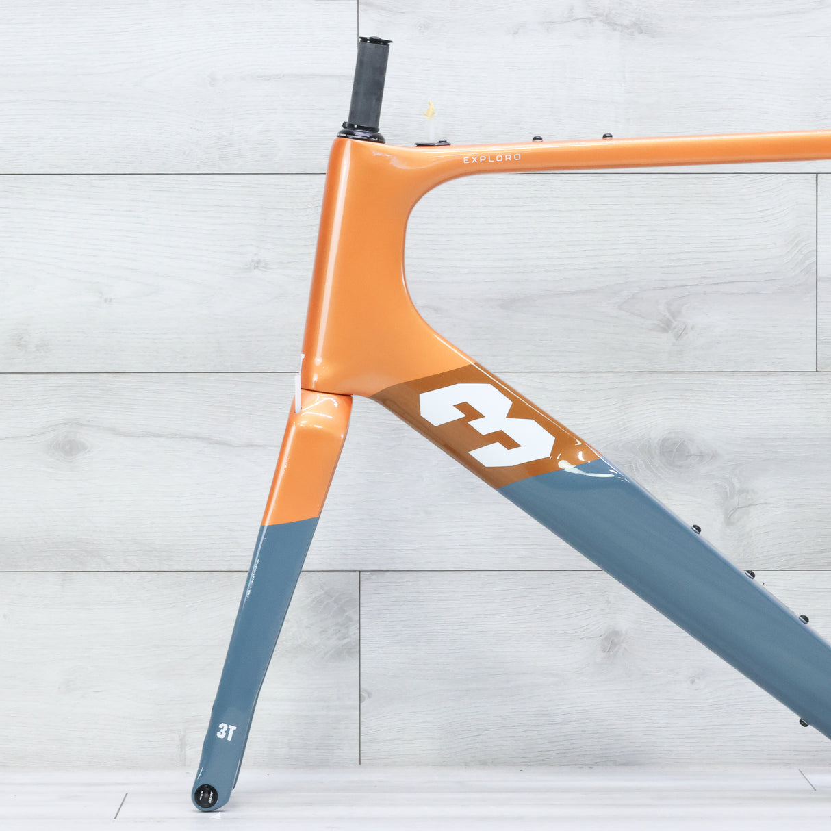 3T Exploro Racemax Gravel Bike Frameset Orange/Grey