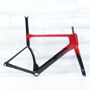 3T Strada 2x Disc Brake Aero Road Bike Frameset 700c Red/Black  - 56cm