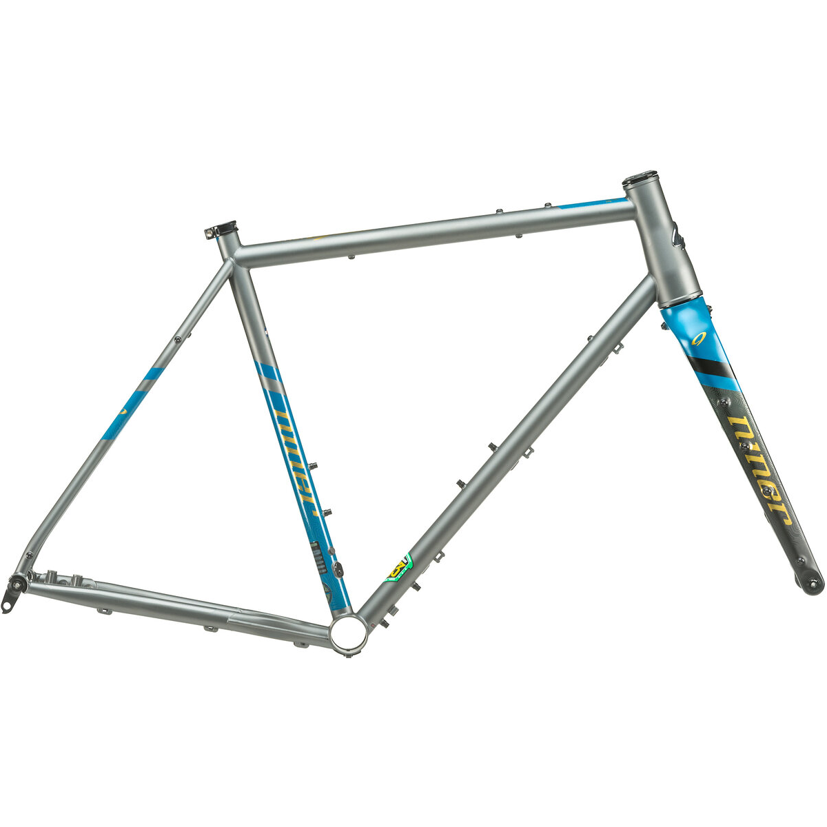 Niner RLT 9 Steel Gravel Frameset - 50cm Forge Grey/Baja Blue