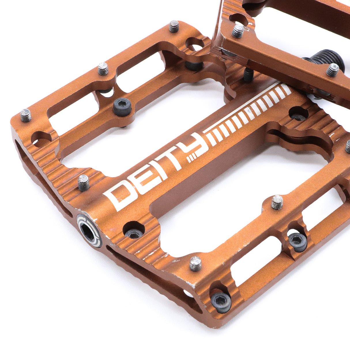 Deity Black Kat Platform MTB Bike Pedals - 429g, Bronze
