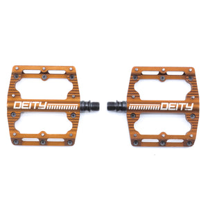 Deity Black Kat Platform MTB Bike Pedals - 429g, Bronze
