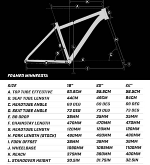 2022 Framed Minnesota Fat Bike - 22"