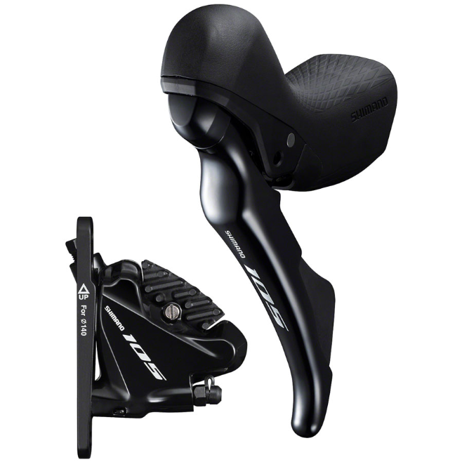 Shimano 105 ST-R7020-L Hydraulic Disc Brake/Shift Lever + Caliper - 11 Speed, Left/Front - OEM