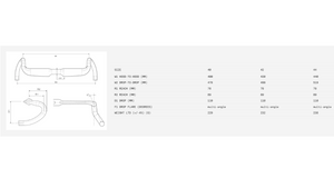 3T Aeroghiaia LTD Stealth Carbon Aero Handlebar - 31.8mm Clamp, 42cm