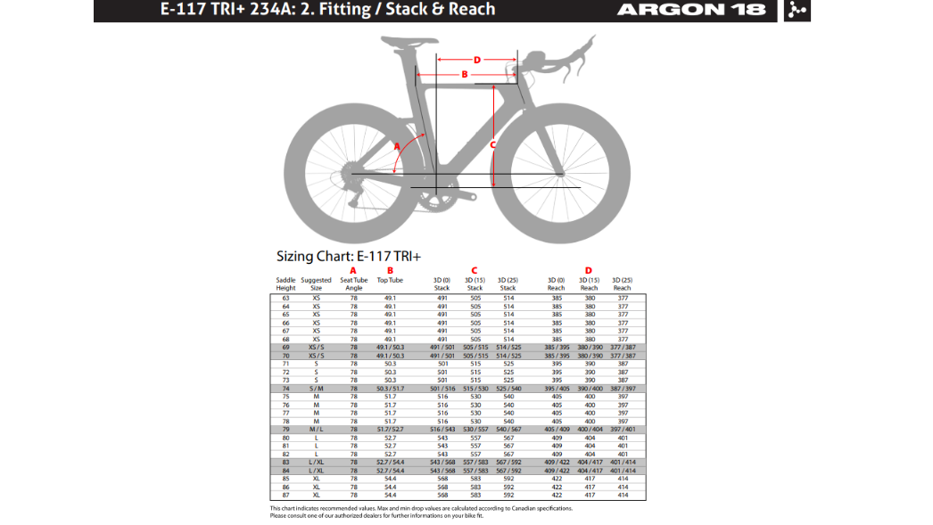 Argon 18 E-117 TRI+ Triathlon Bike - 2018, Large