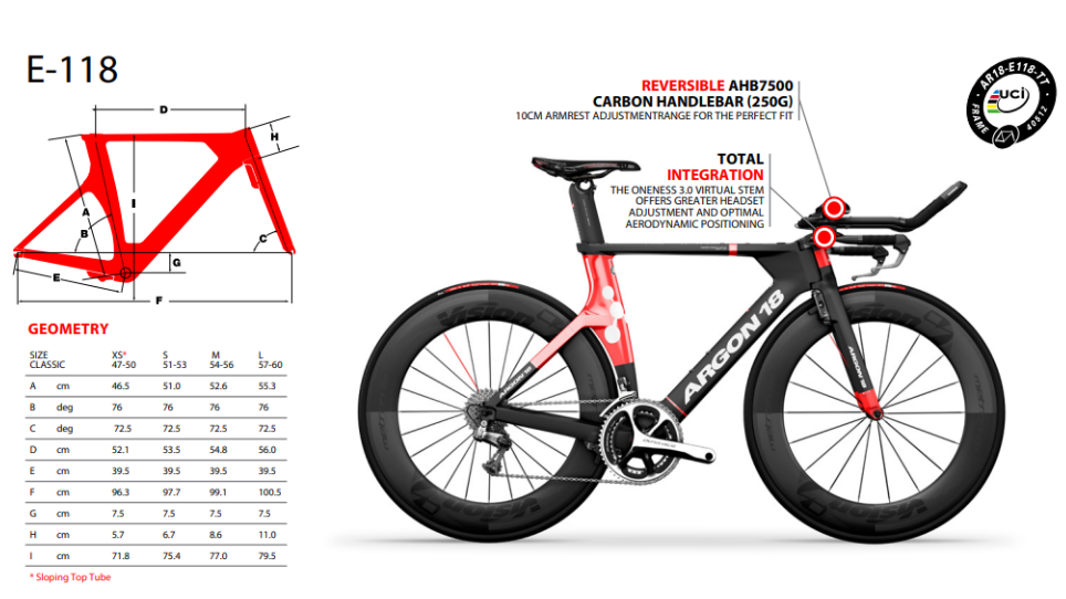 Argon 18 E-118 Dura-Ace Di2 Triathlon Bike - 2017, Medium