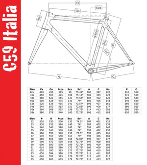 Colnago C59 Italia Road Bike Frameset - 2013, 53cm