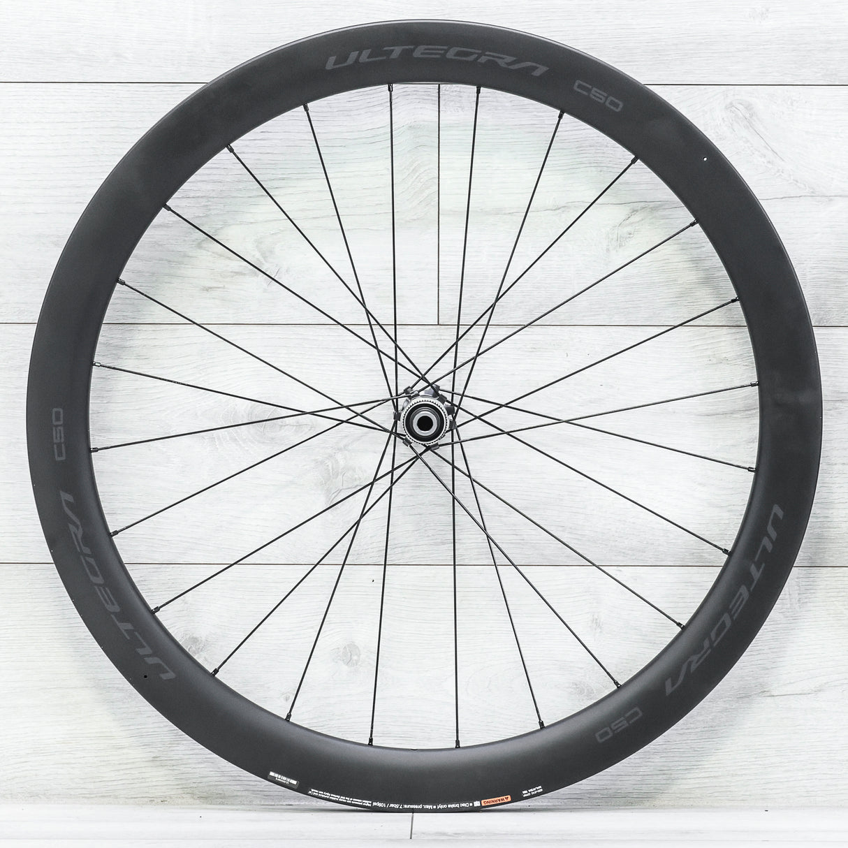 Shimano Ultegra C50 Carbon Disc Wheelset – 700c, Tubeless, Center Lock, HG Driver, 11/12-Speed