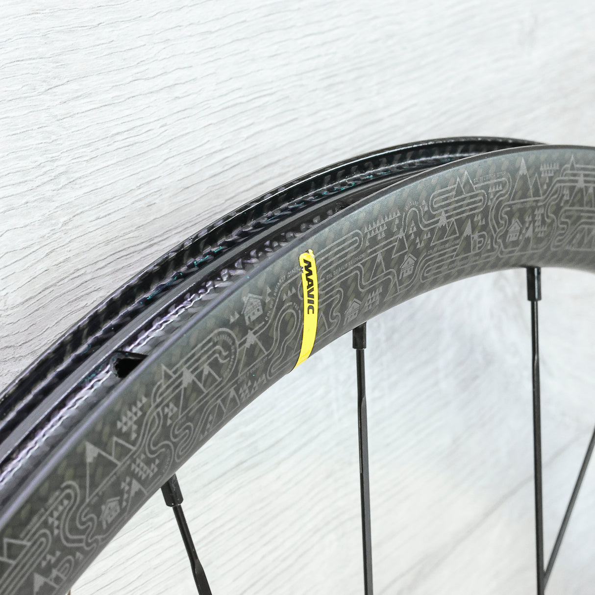 Mavic Ksyrium Pro TDF Edition Carbon Disc Wheelset - 700c, Center Lock, HG 11-Speed