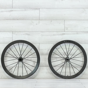 Lightweight Mielenstein Obermeyer EVO Carbon Disc Wheelset - 700c, Tubeless, Center Lock, Campagnolo 12-Speed