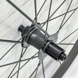 Lightweight Mielenstein Obermeyer EVO Carbon Disc Wheelset - 700c, Tubeless, Center Lock, Campagnolo 12-Speed