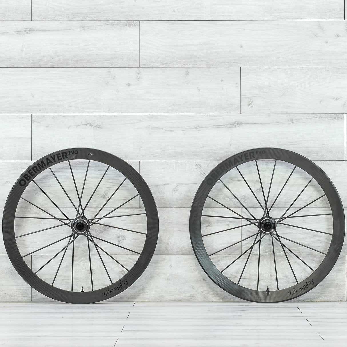 Lightweight Mielenstein Obermeyer EVO Carbon Disc Wheelset - 700c, Tubeless, Center Lock, Campagnolo 12-Speed