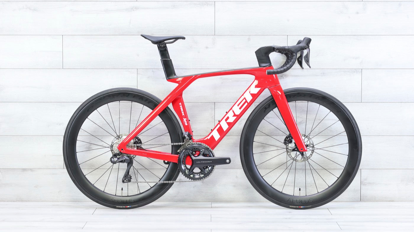 Red Trek Madone road bike